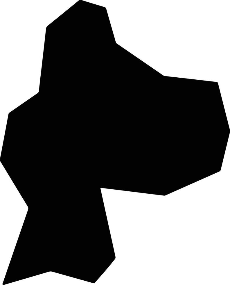 Yangju si South Korea silhouette map vector
