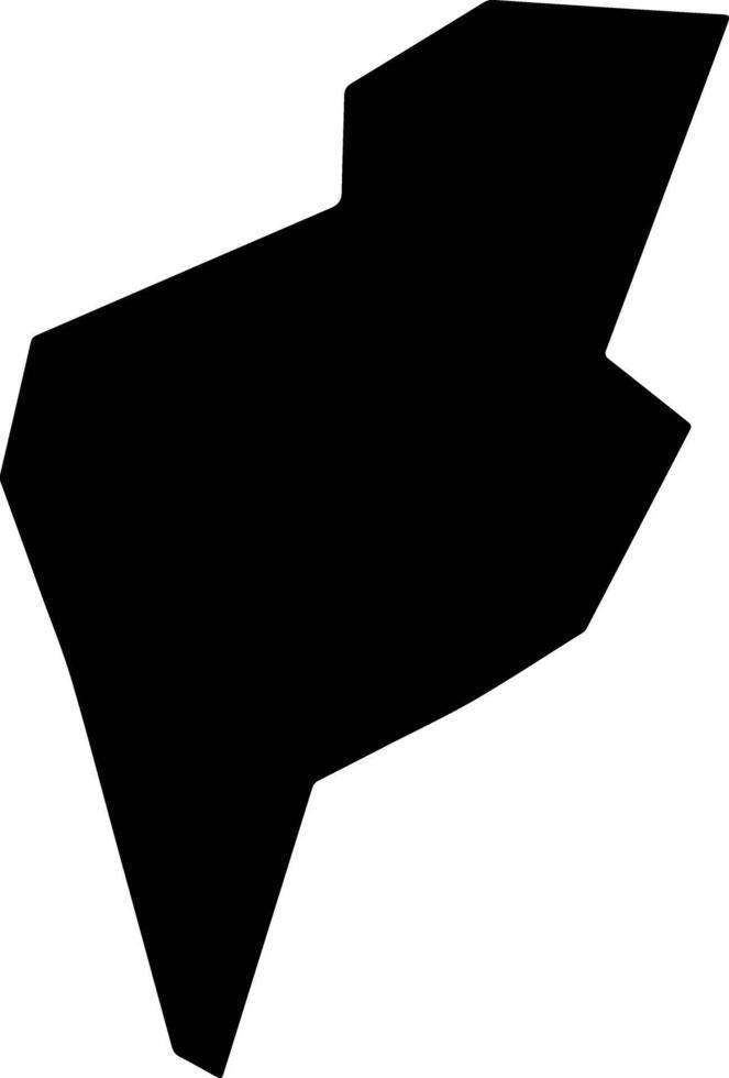 Yangshanxian China silhouette map vector