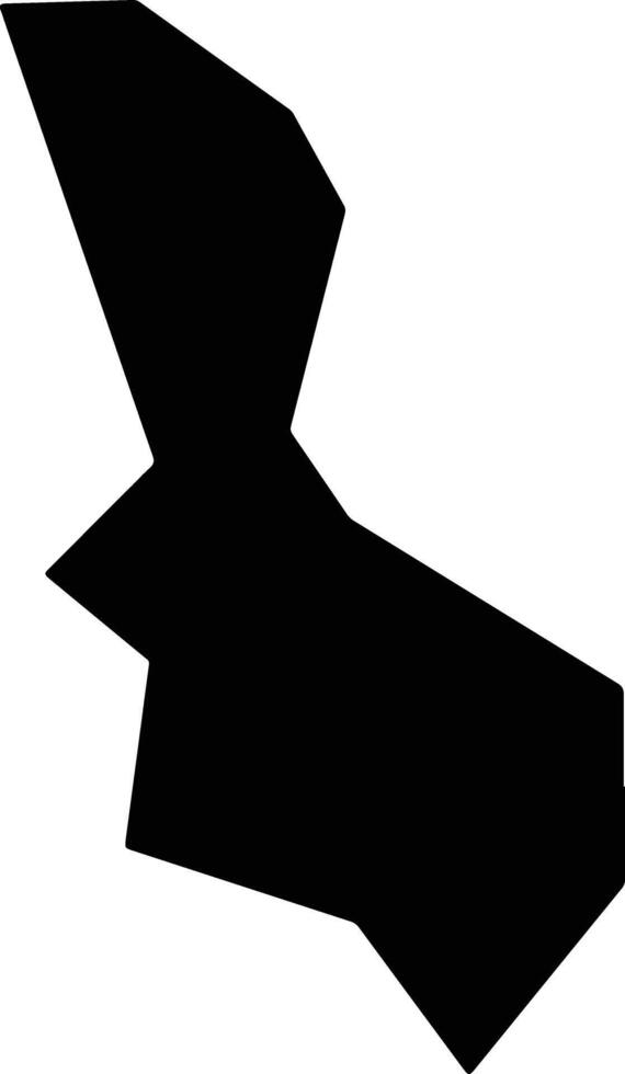 Yanhetujiazuzizhixian China silhouette map vector