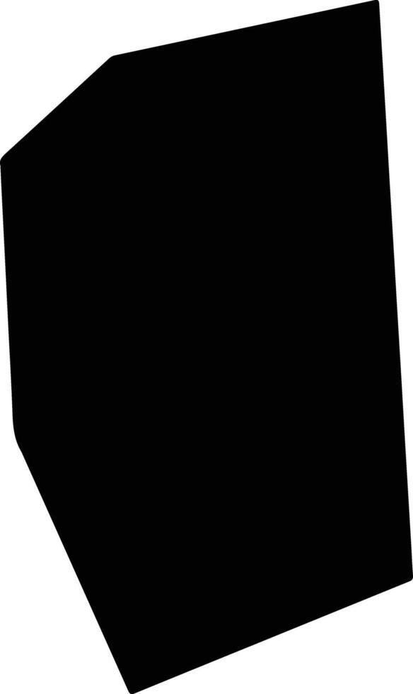 Yanlingxian China silhouette map vector