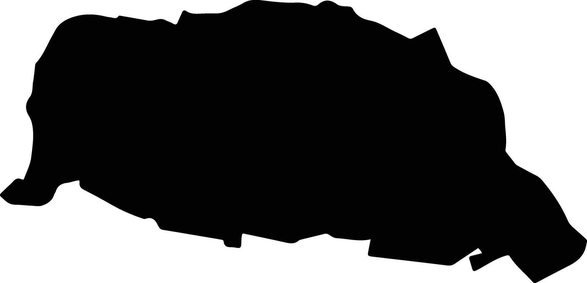 Yanpu Taiwan silhouette map vector