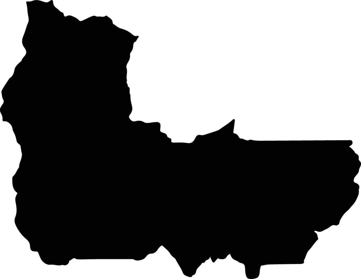 Yantzaza Ecuador silhouette map vector