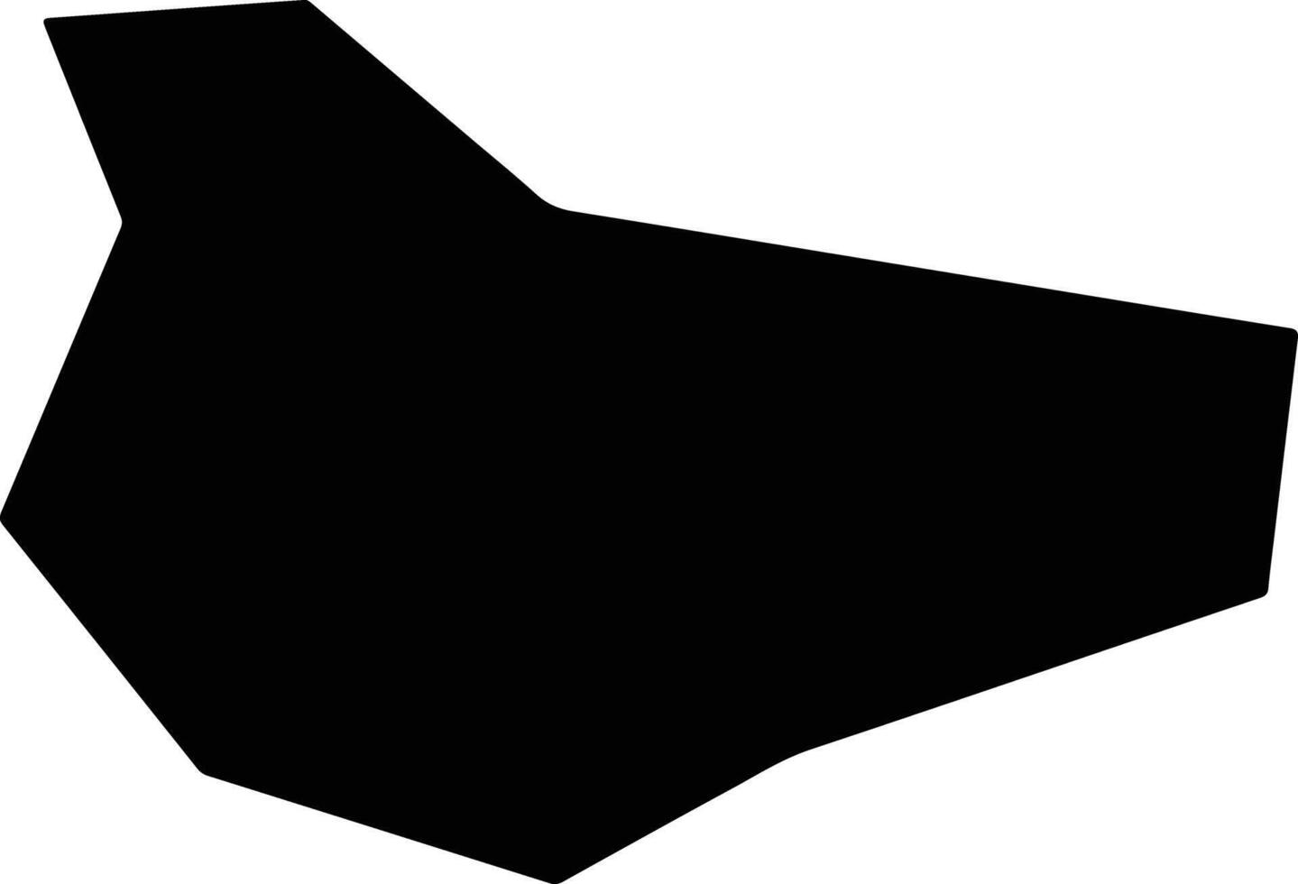Yaoanxian China silhouette map vector