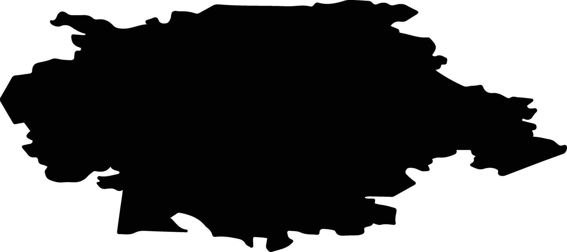 Yaransky District Russia silhouette map vector