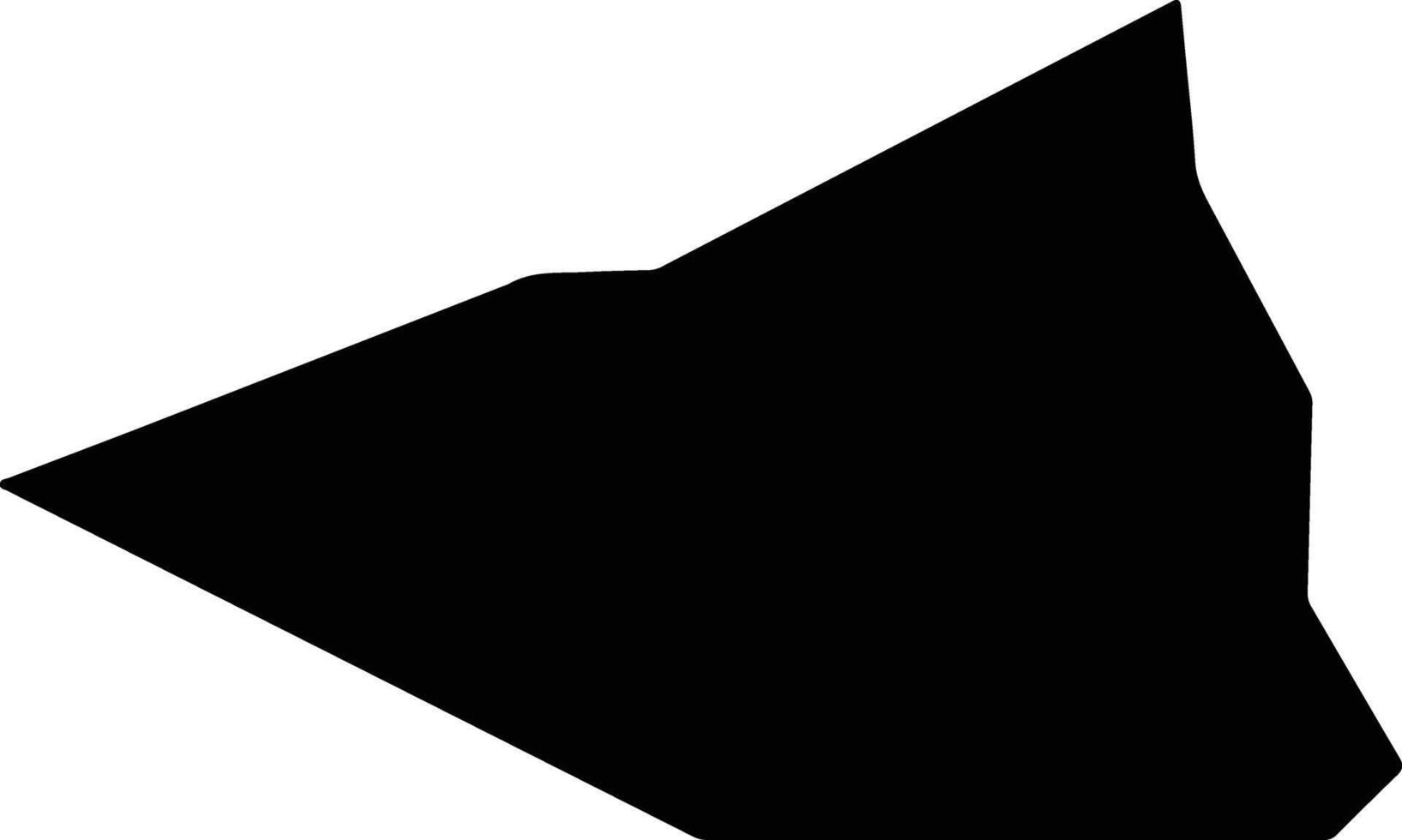 Yaren Nauru silhouette map vector