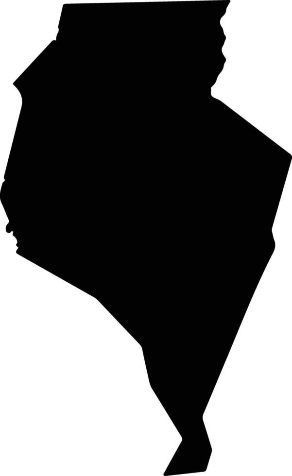 Yarmein Liberia silhouette map vector
