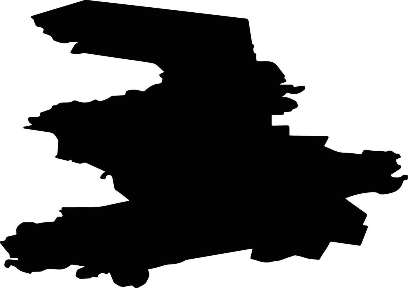 Yarkovsky District Russia silhouette map vector