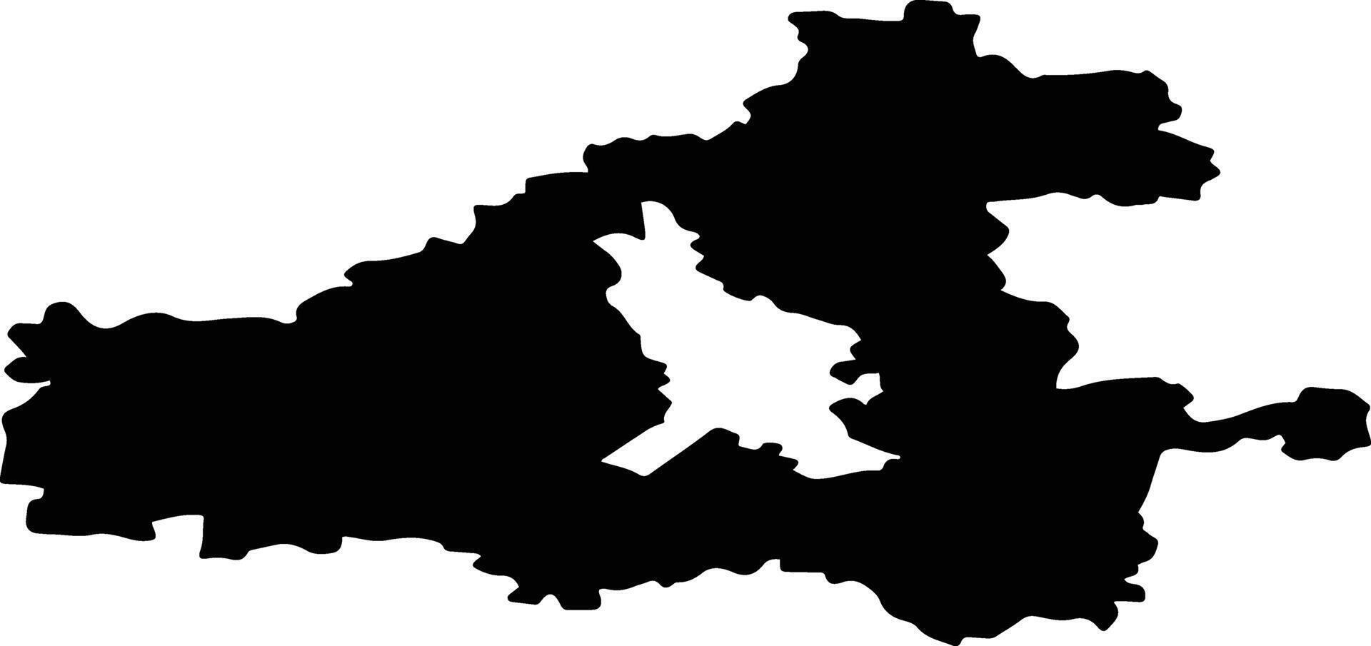Yaroslavsky District Russia silhouette map vector