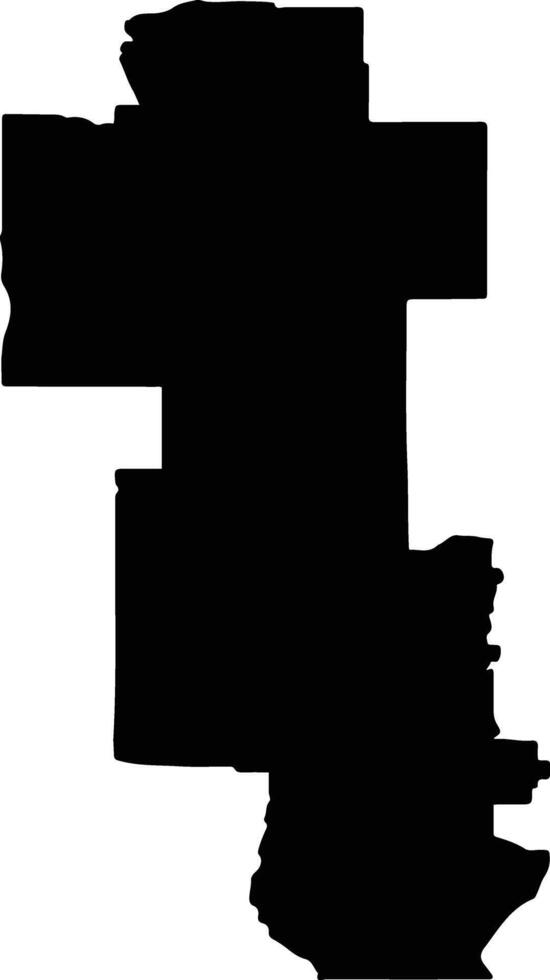 Yarriambiack Australia silhouette map vector