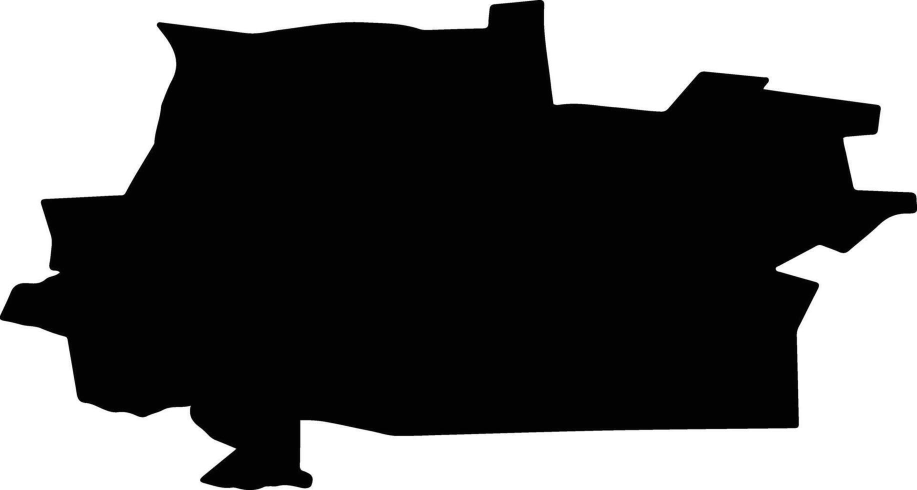 Yashkulsky District Russia silhouette map vector