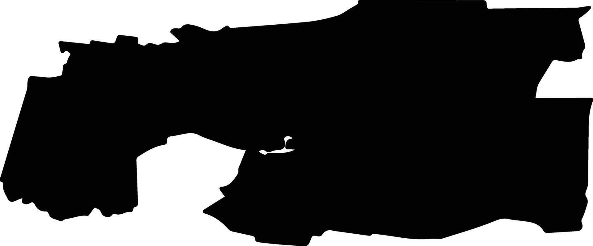 Yasnensky District Russia silhouette map vector