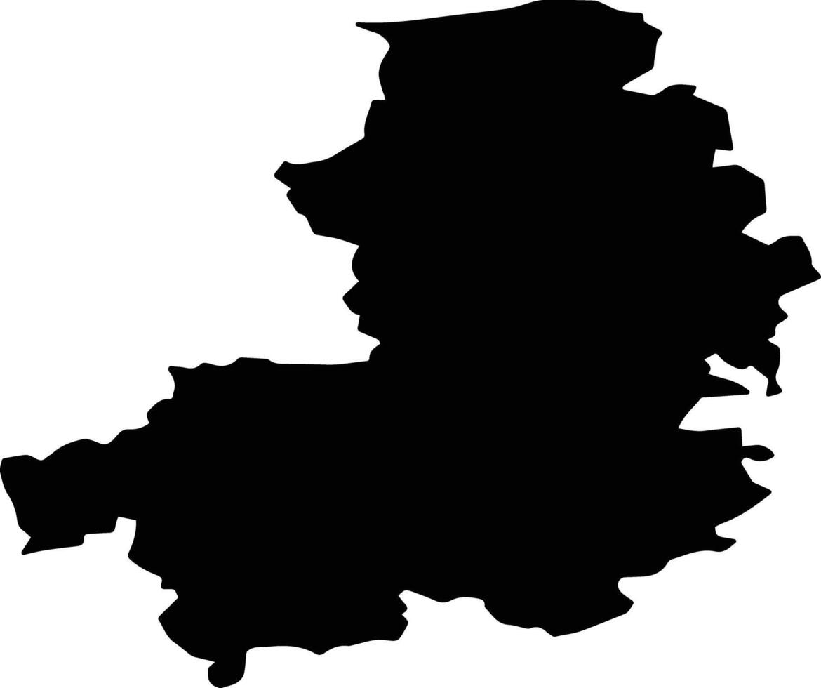 Yasnogorsky District Russia silhouette map vector