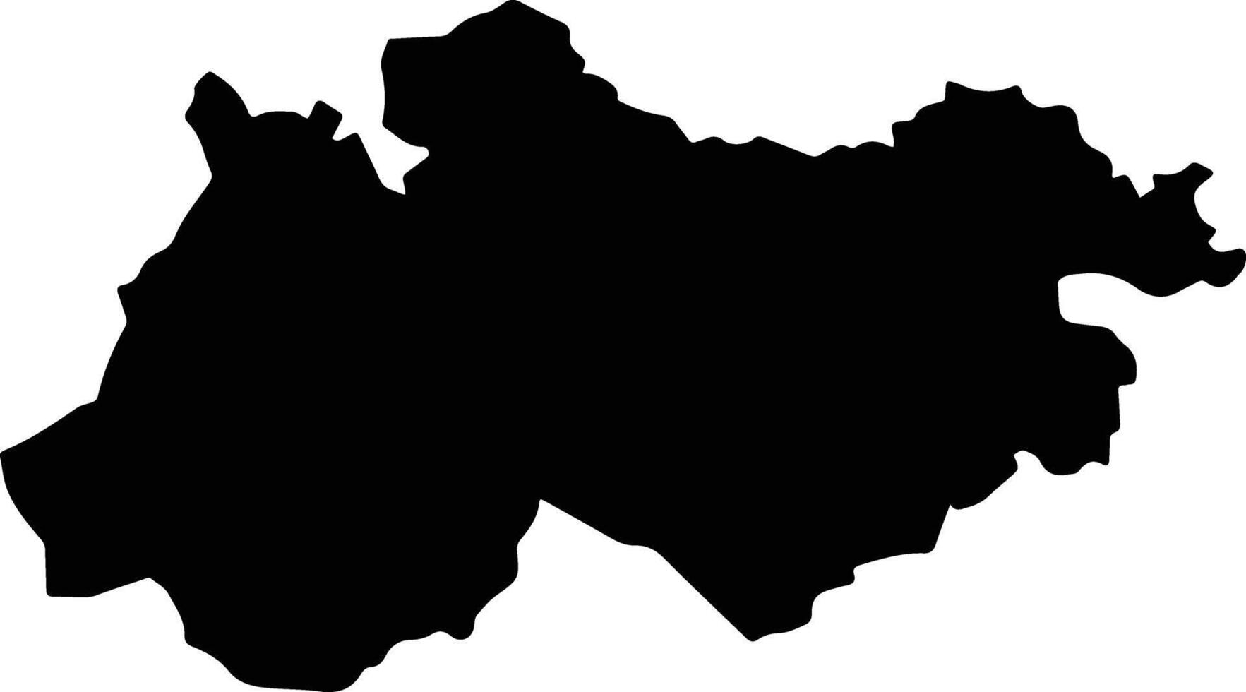 Yateras Cuba silhouette map vector