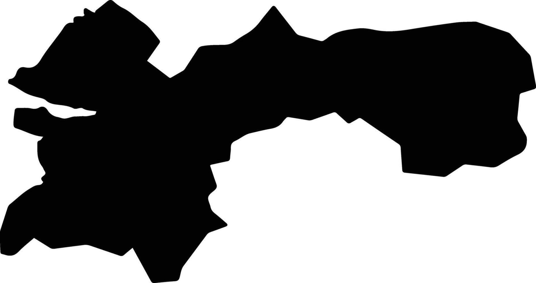 Yatsushiro Japan silhouette map vector
