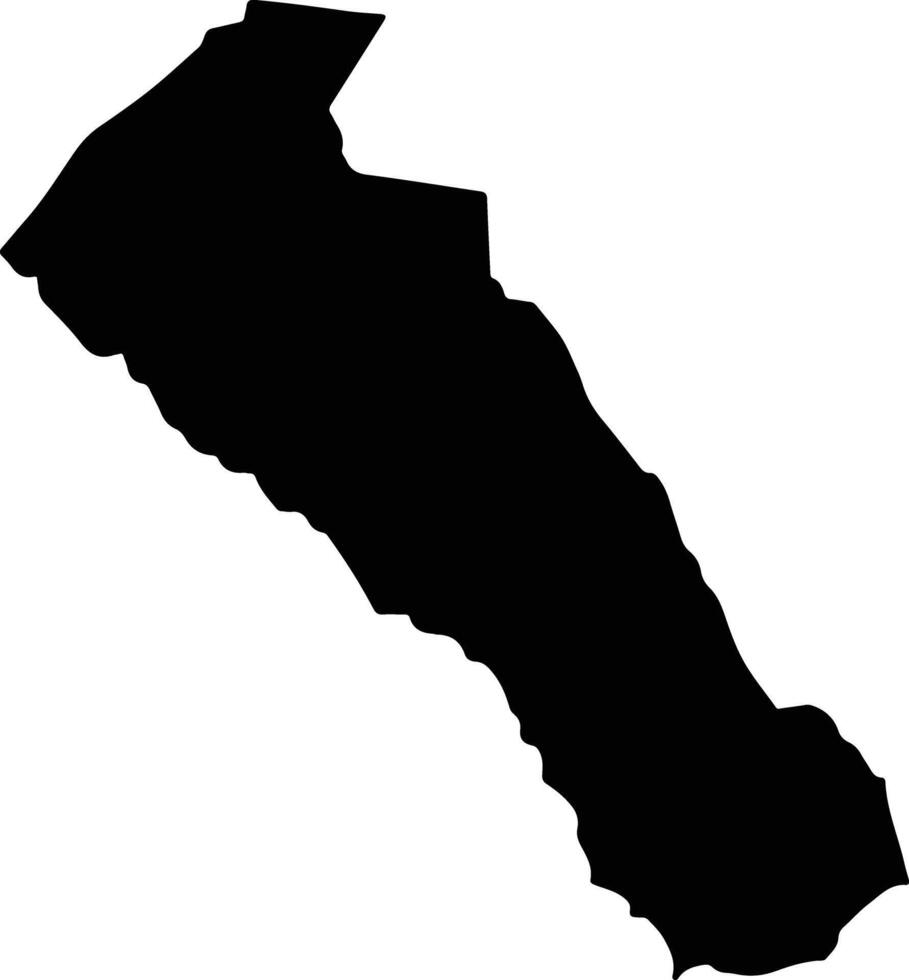 Yatta Kenya silhouette map vector