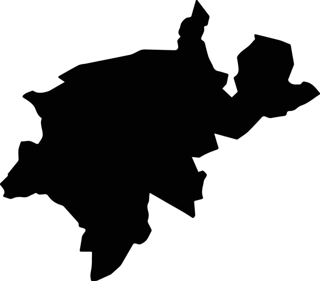 Yautepec Mexico silhouette map vector