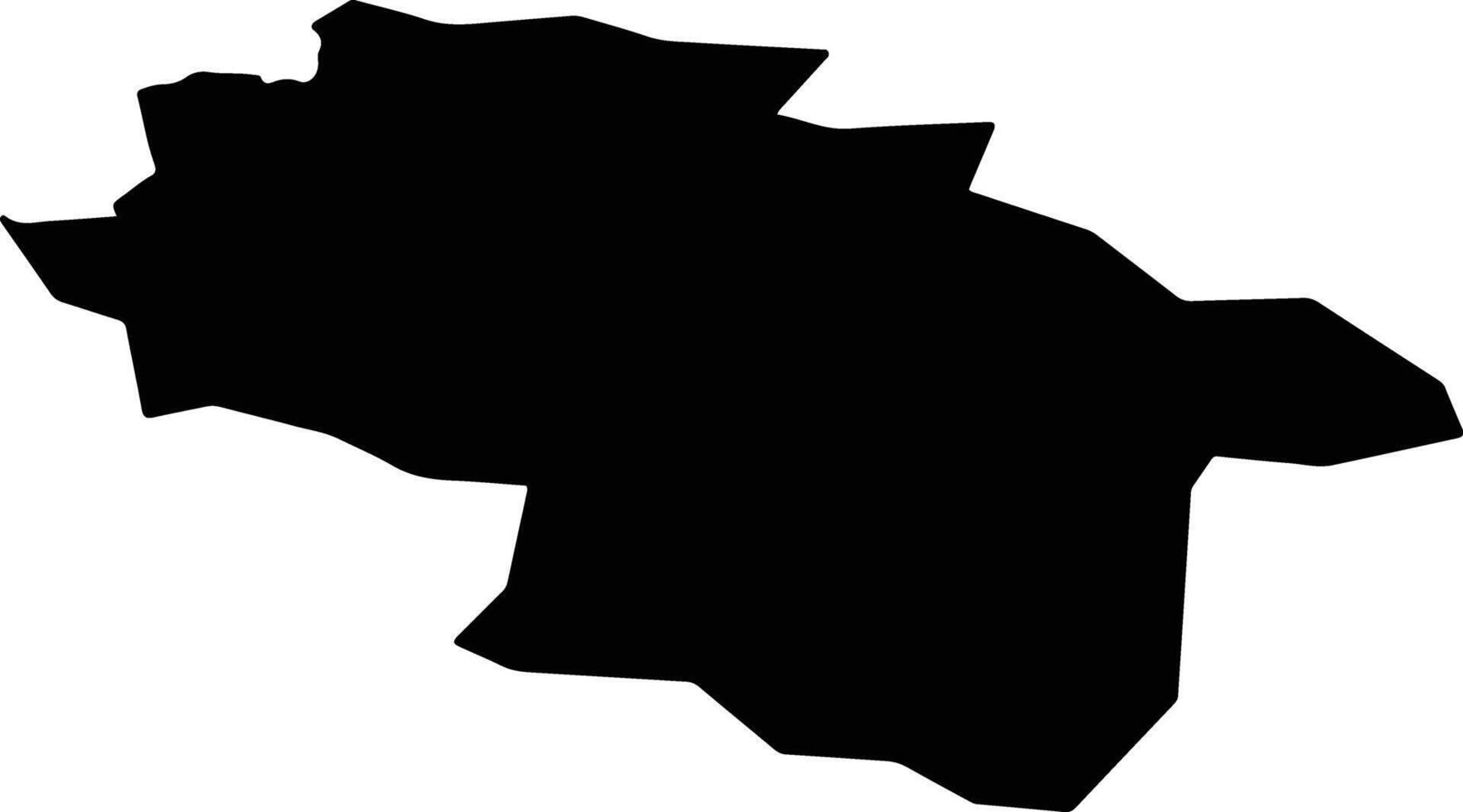 Yawan Afghanistan silhouette map vector