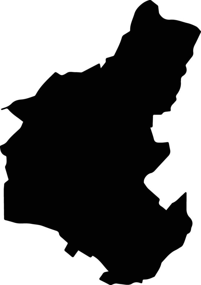 Yecapixtla Mexico silhouette map vector
