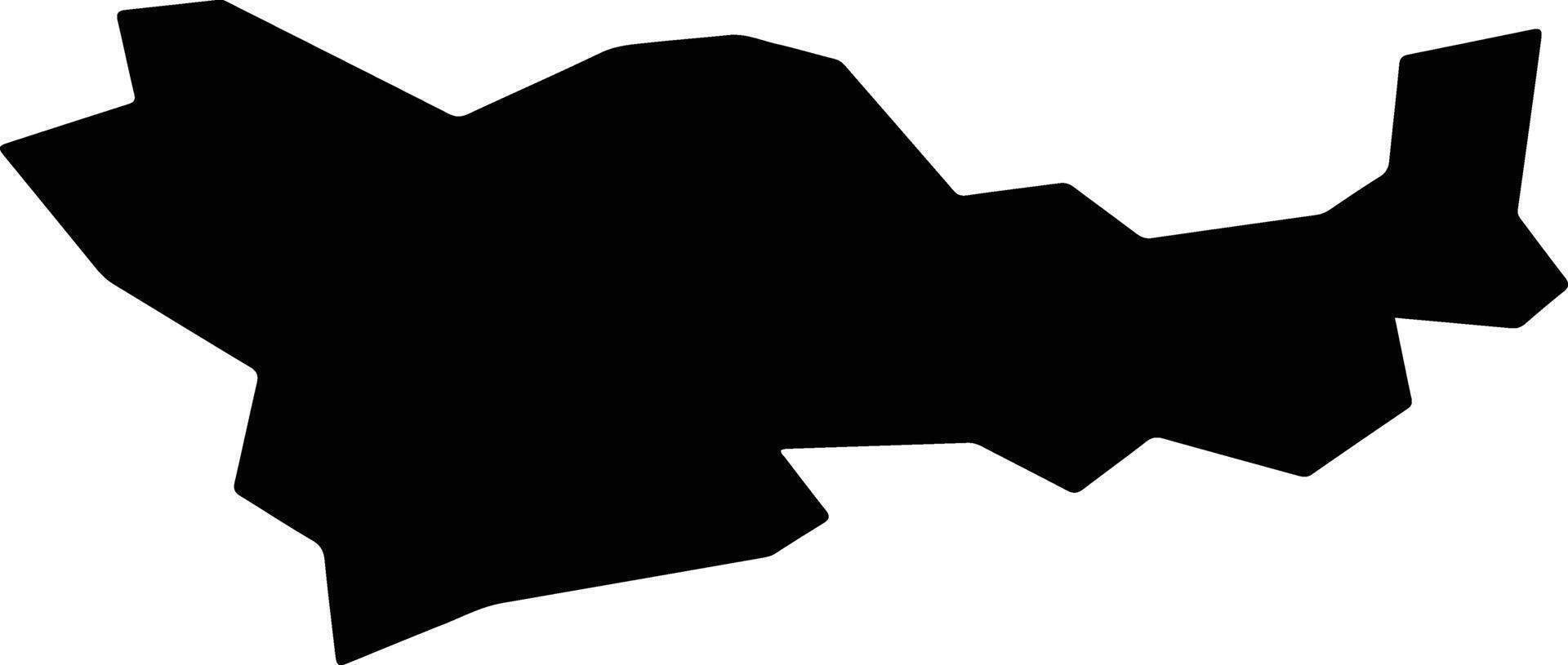 Yelets Russia silhouette map vector