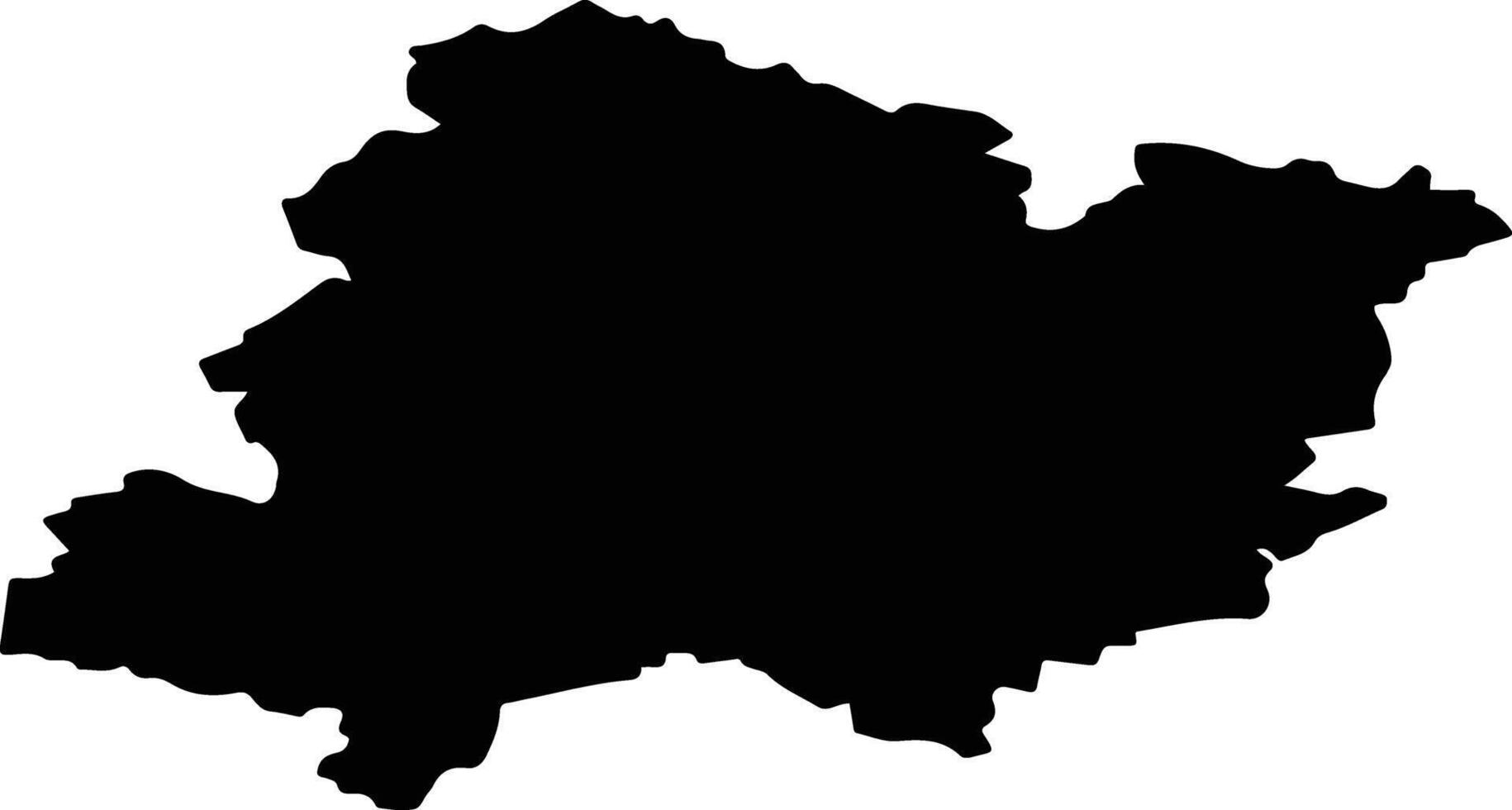 Yelninsky District Russia silhouette map vector