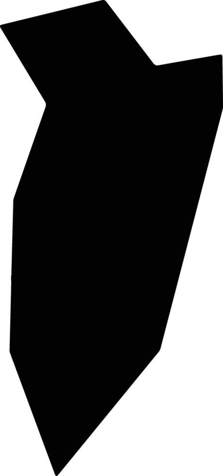 Yem Ethiopia silhouette map vector