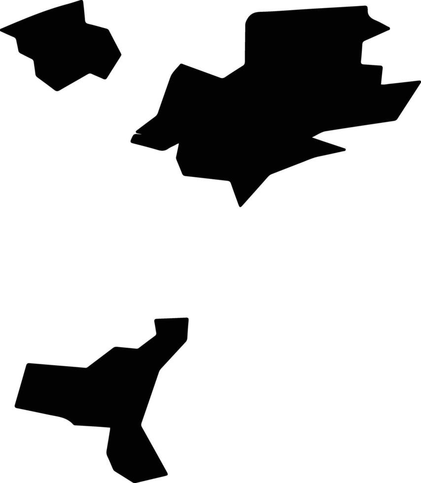 Yemanzhelinsky District Russia silhouette map vector