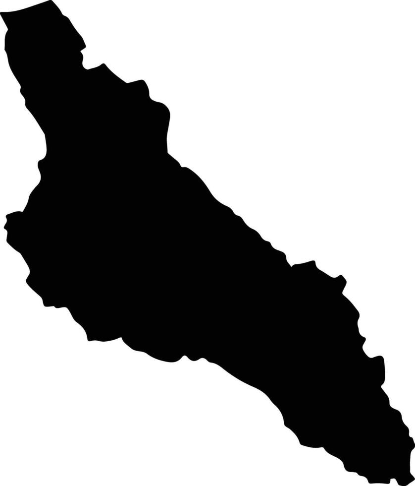 Yen Lap Vietnam silhouette map vector