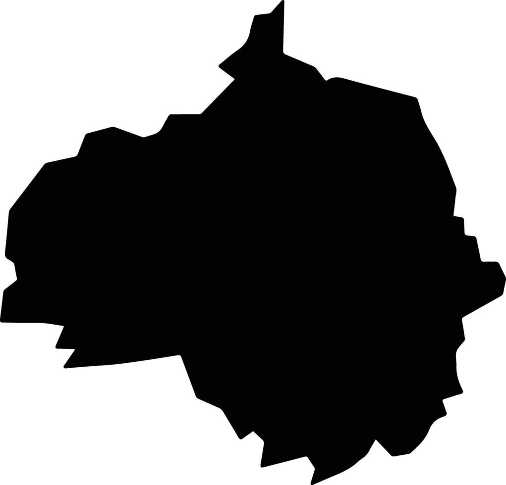Yen My Vietnam silhouette map vector