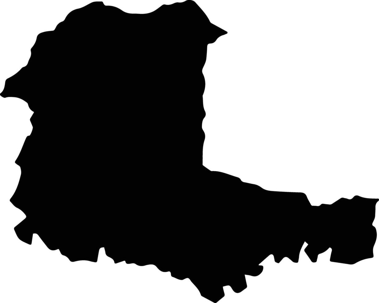 Yen The Vietnam silhouette map vector