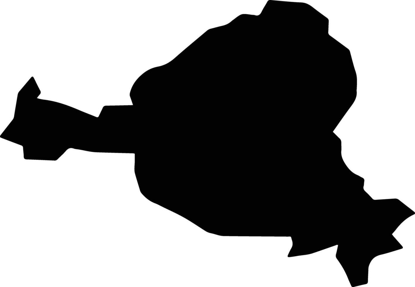 Yenimahalle Turkey silhouette map vector