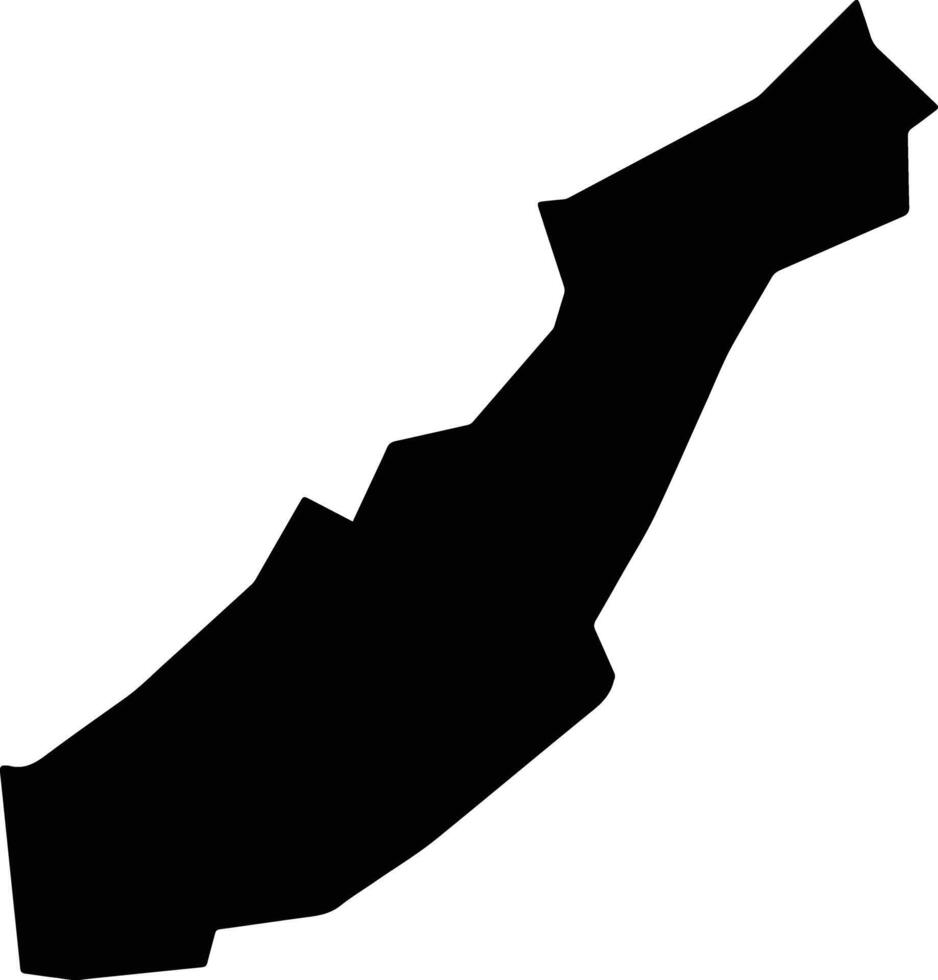 Yenegoa Nigeria silhouette map vector