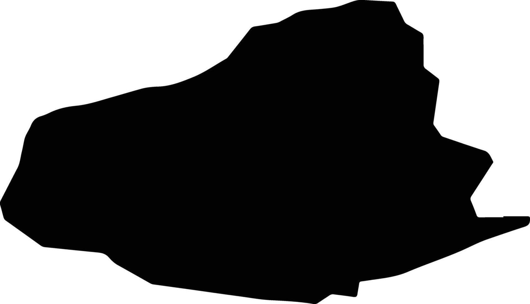 Yenipazar Turkey silhouette map vector