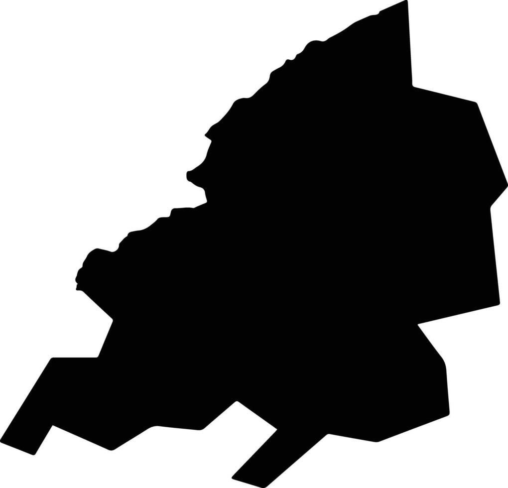 Yeoncheon gun South Korea silhouette map vector