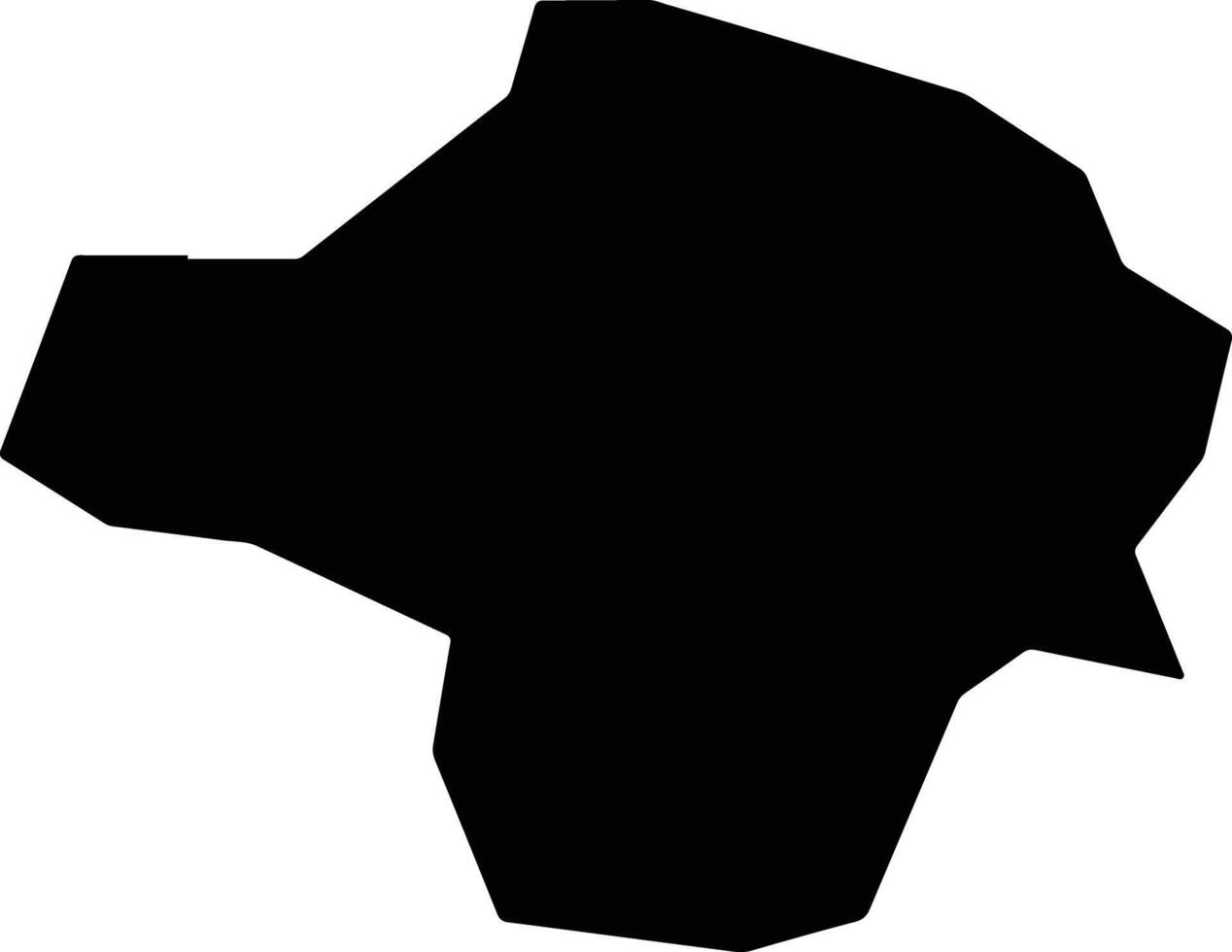 Yeongcheon si South Korea silhouette map vector