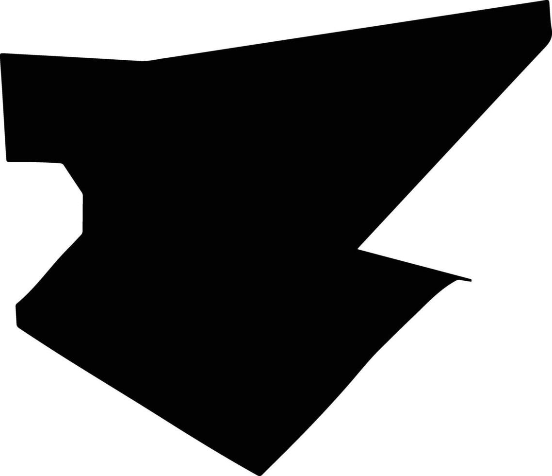 Yeonsu gu South Korea silhouette map vector