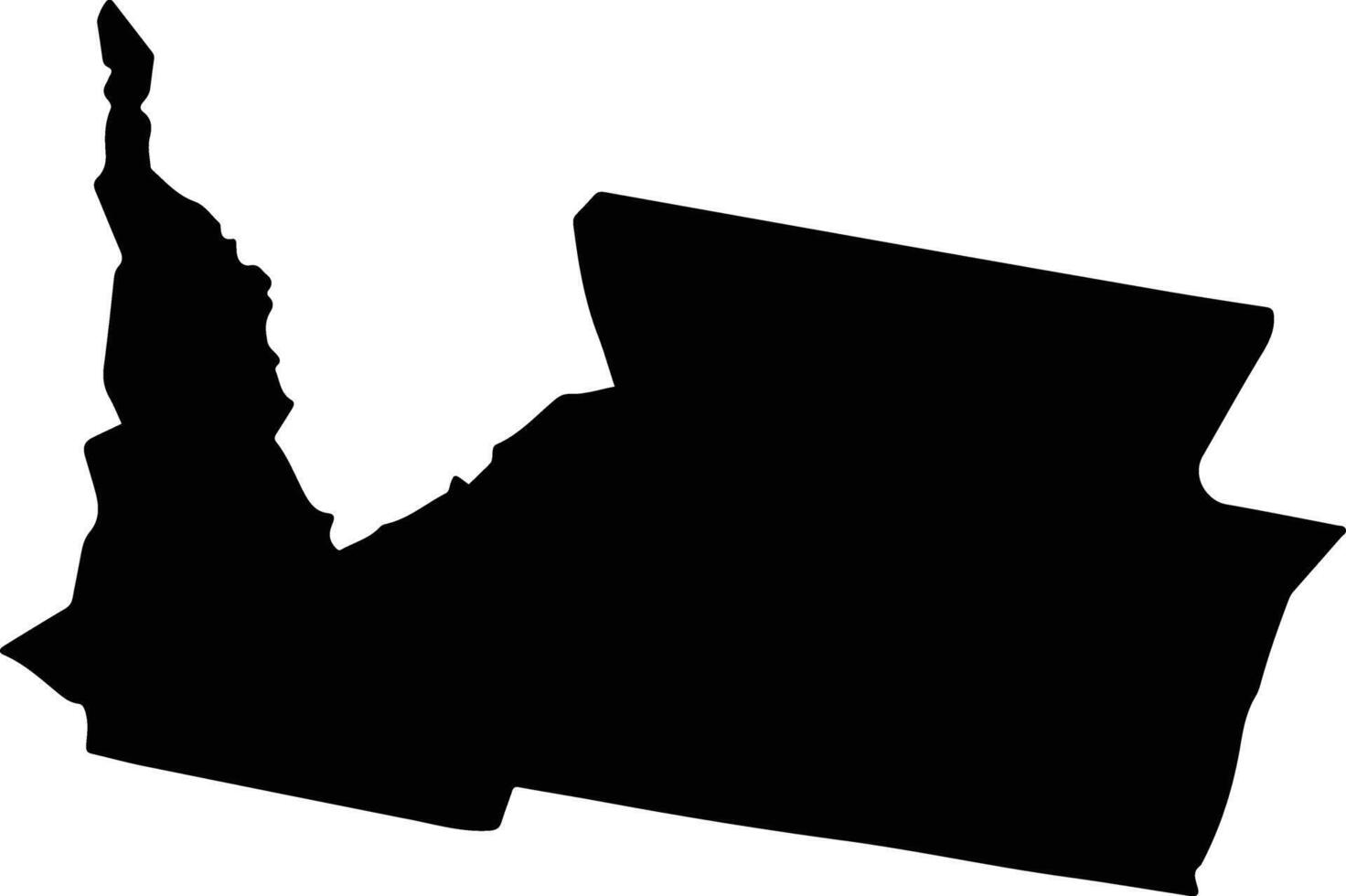 Yerba Buena Argentina silhouette map vector