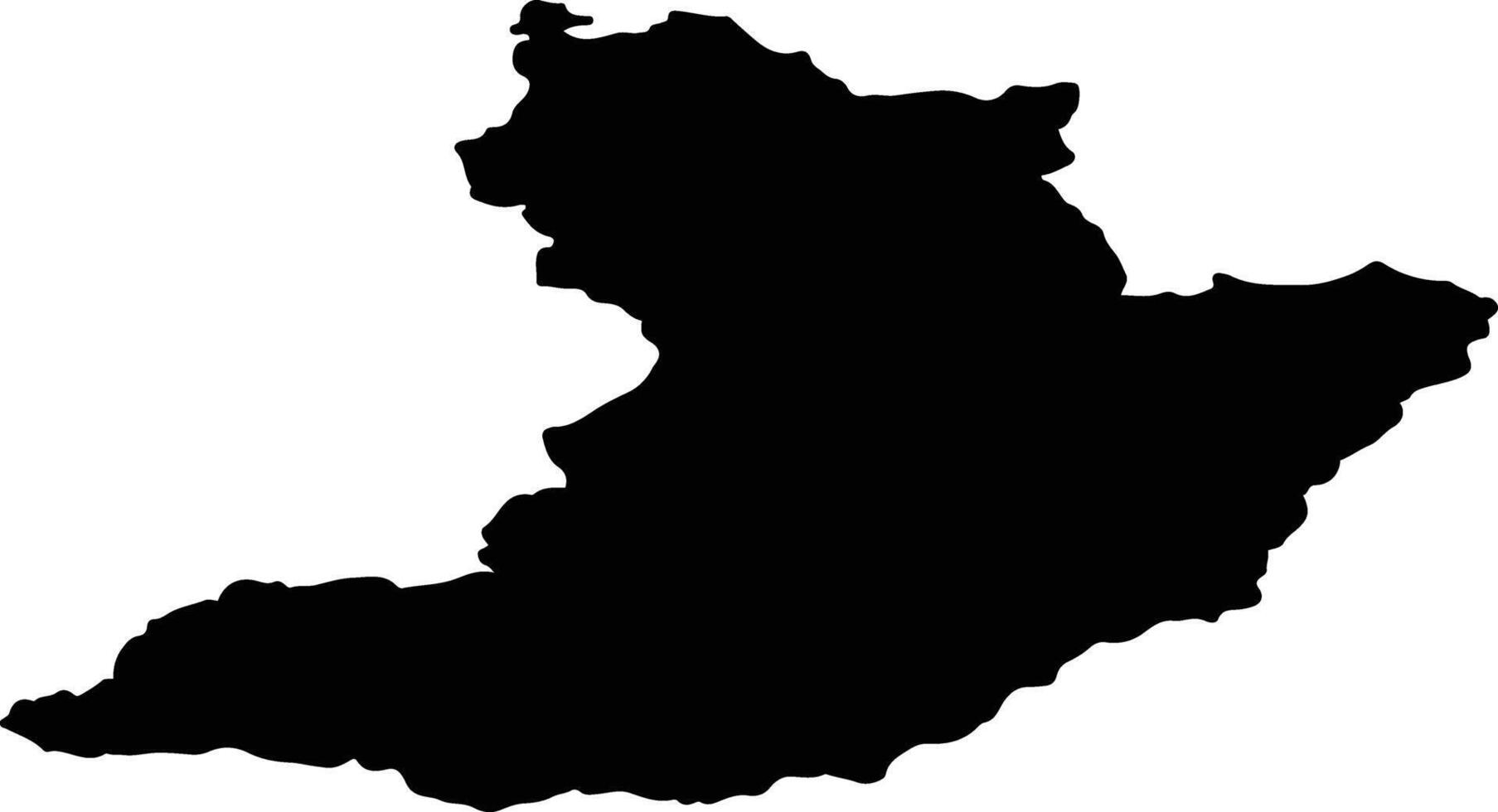 Yermakovsky Rayon Russia silhouette map vector