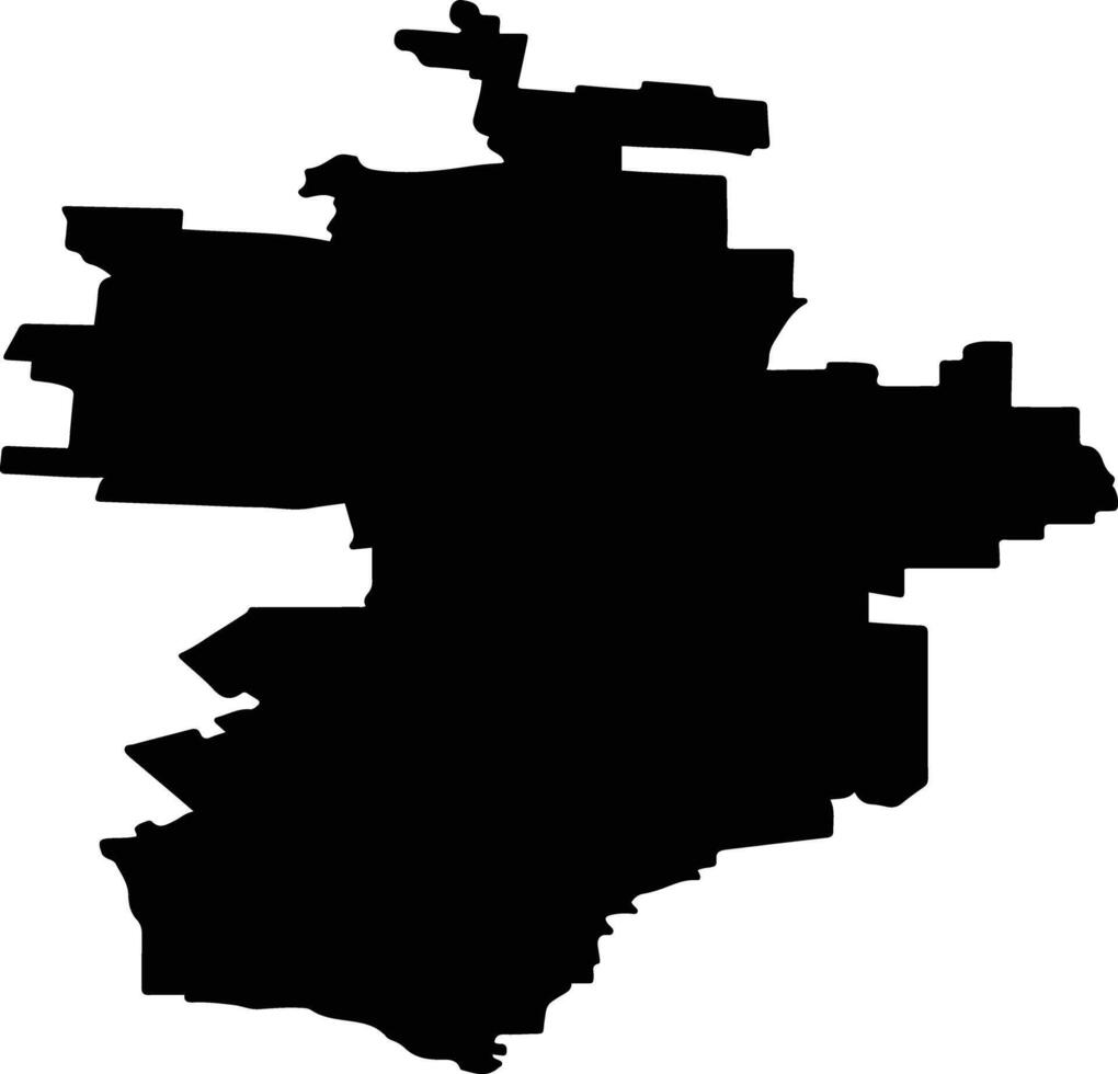 Yershovsky District Russia silhouette map vector