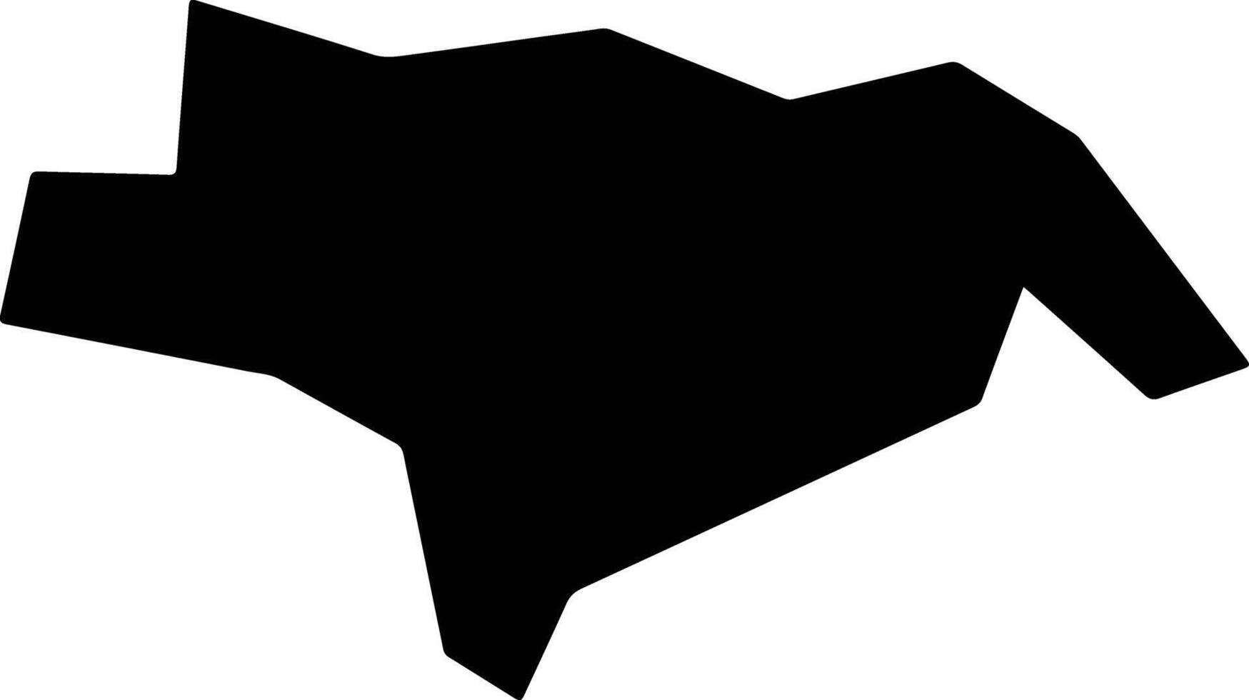 Yijinhuoluoqi China silhouette map vector