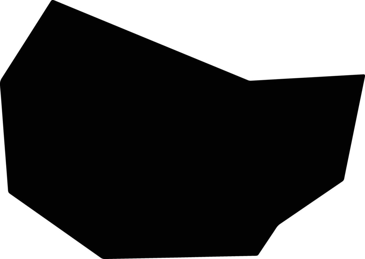 Yinanxian China silhouette map vector