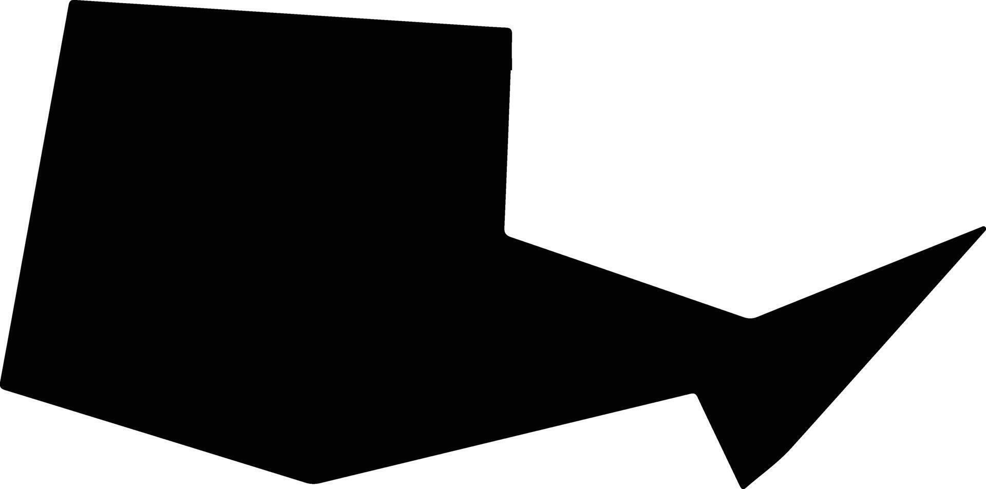 Yinchuanshi China silhouette map vector