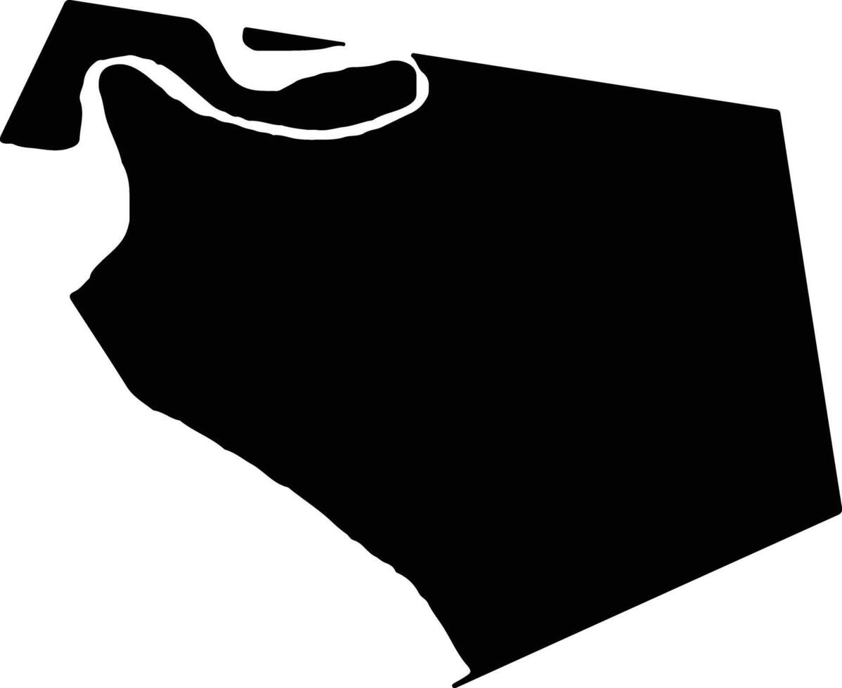 Yingkoushi China silhouette map vector