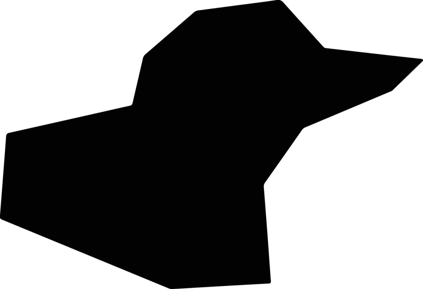 Yishuixian China silhouette map vector
