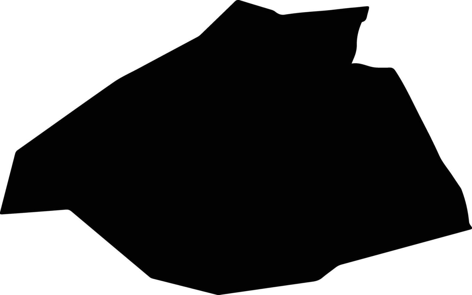 Yiwuxian China silhouette map vector