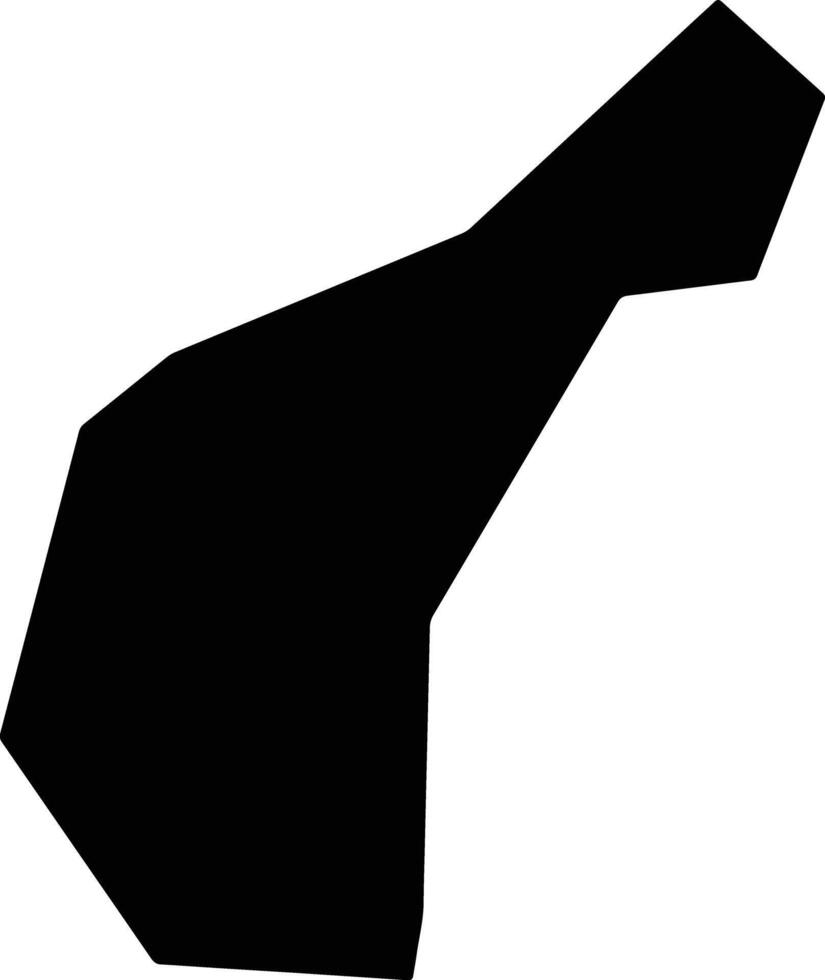 Yizhangxian China silhouette map vector