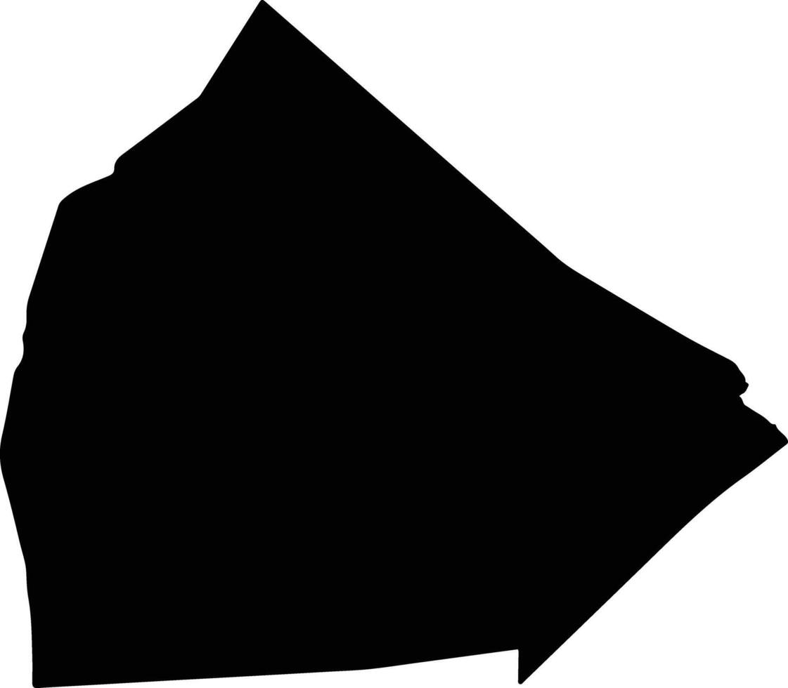 YobokiI Djibouti silhouette map vector