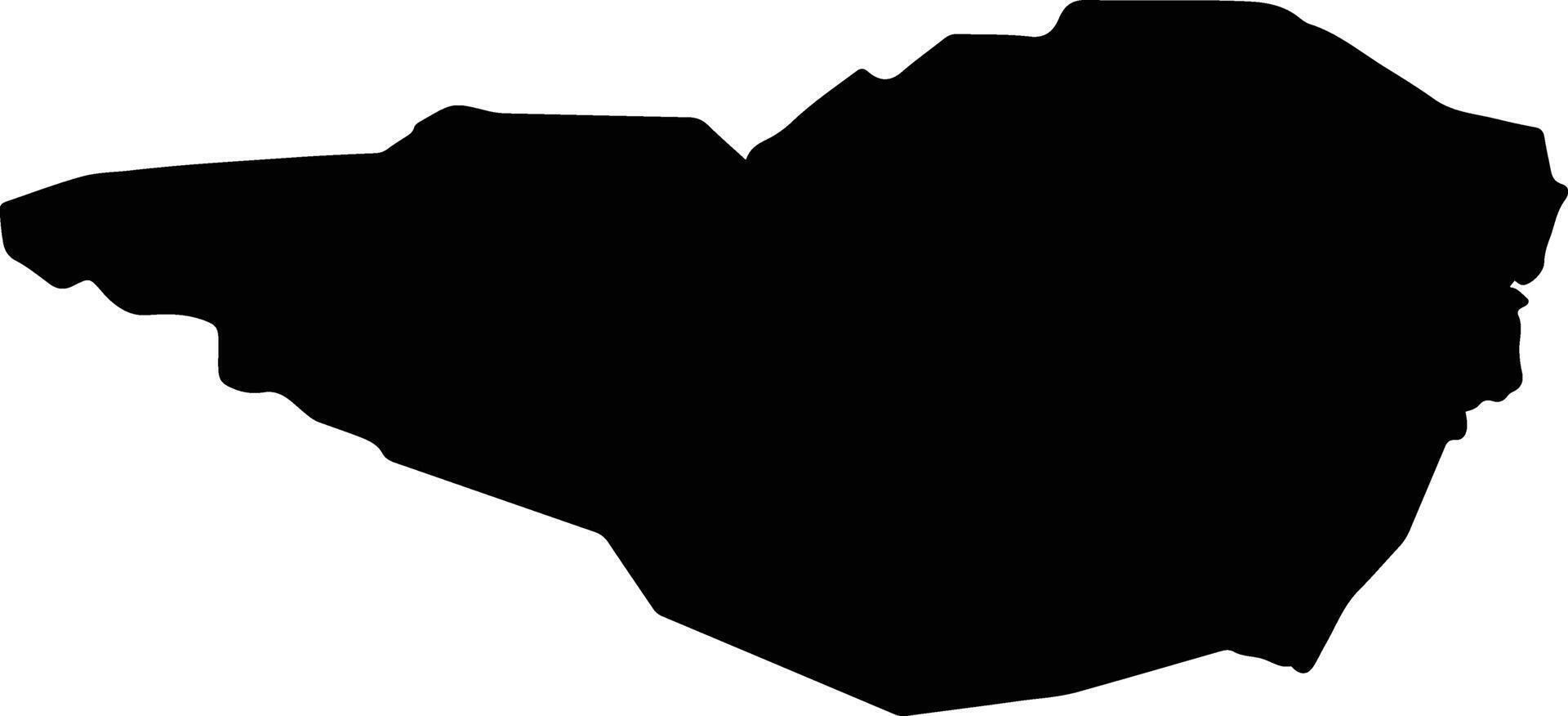 Yocon Honduras silhouette map vector