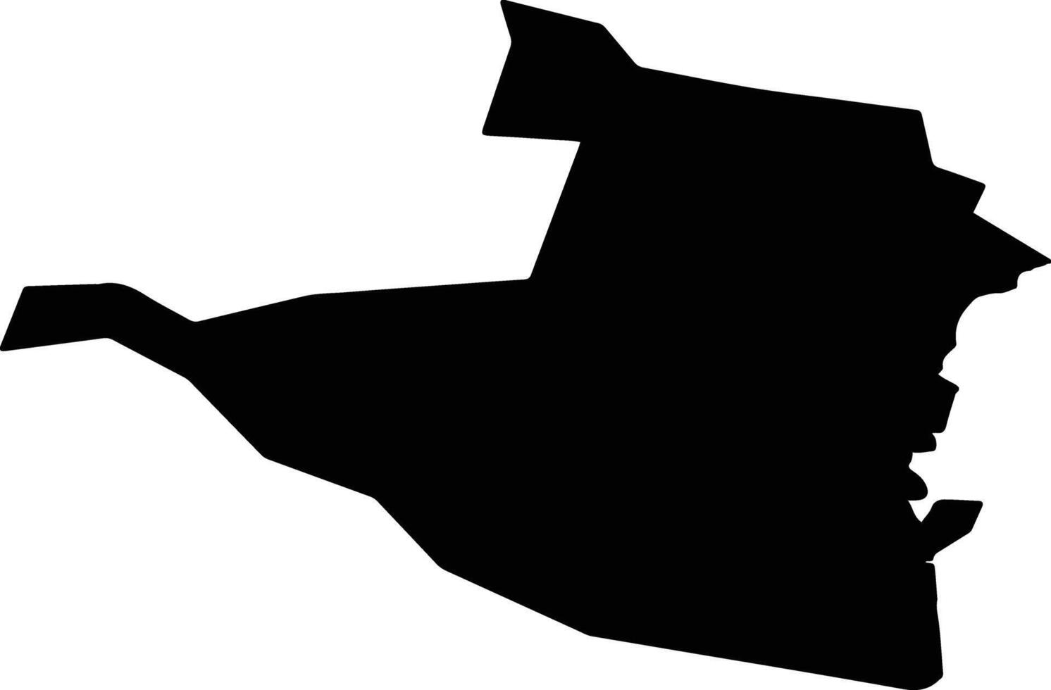 Yokkaichi Japan silhouette map vector