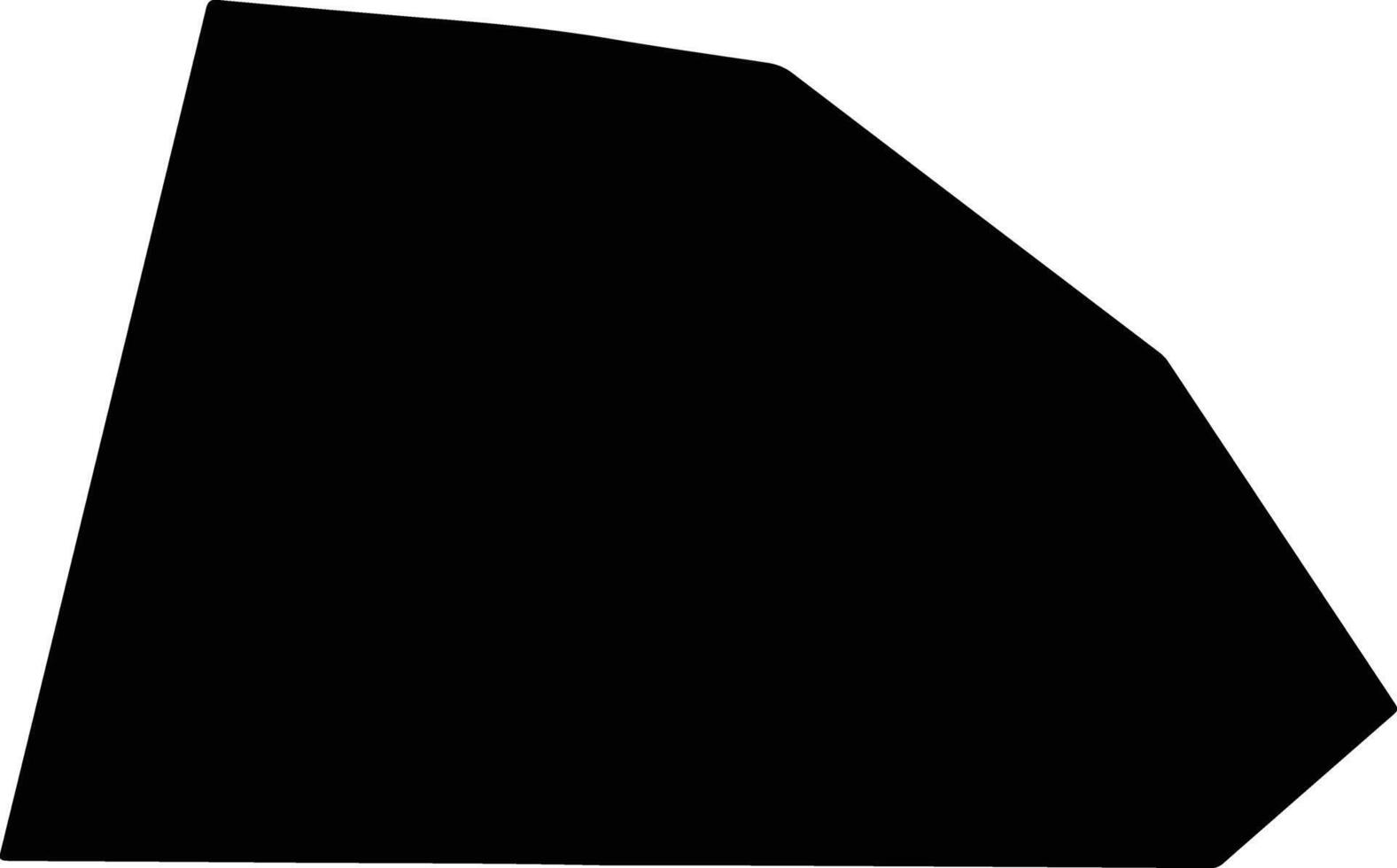 Yola North Nigeria silhouette map vector