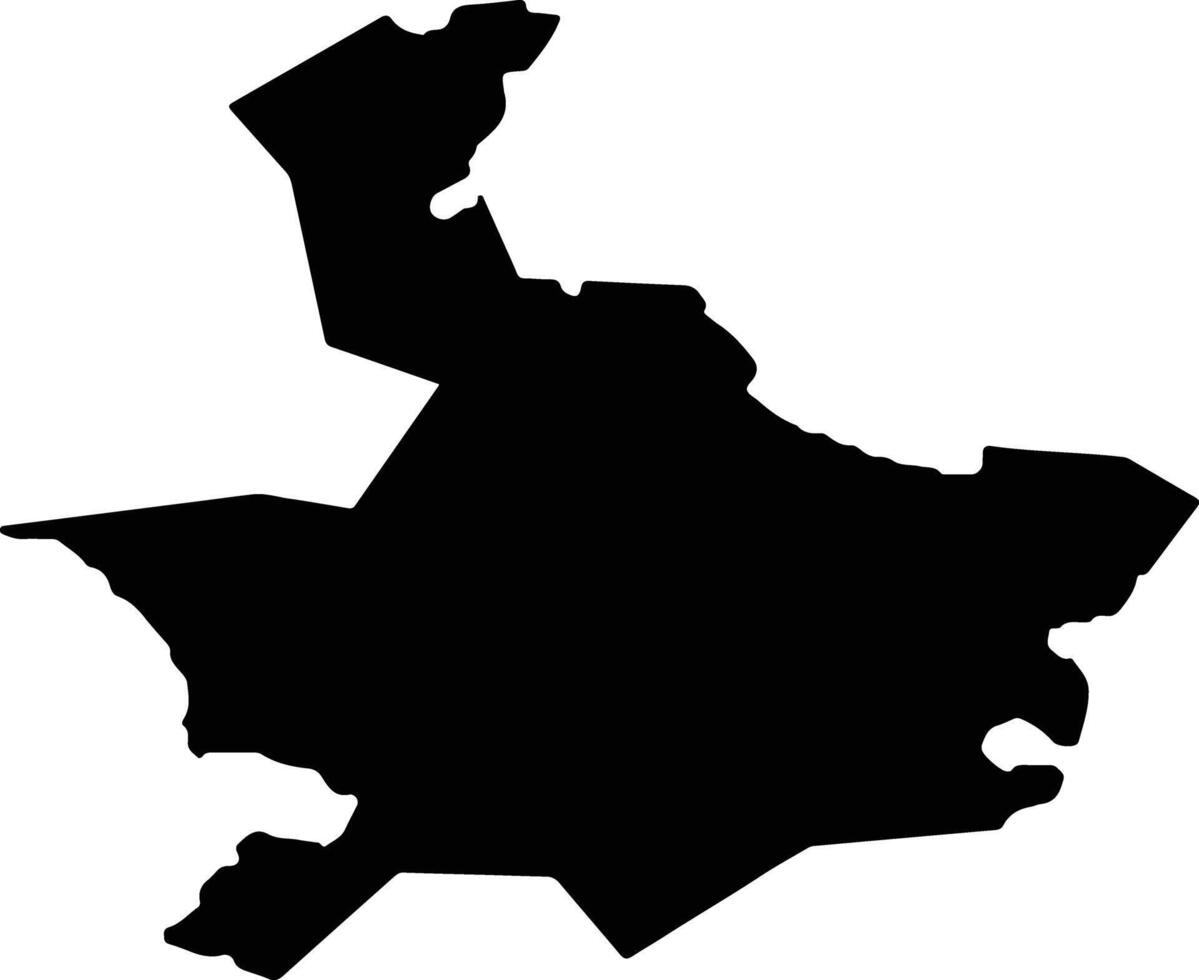Yokosuka Japan silhouette map vector